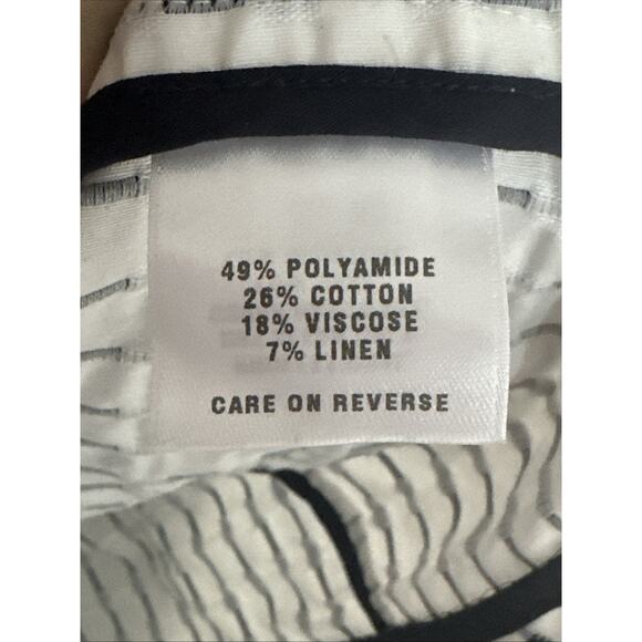 St John Sport Jacket Blazer Navy White Striped Career Work Classy XL - Picture 6 of 9